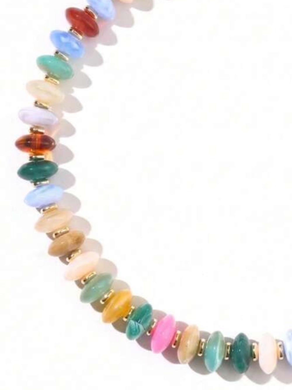 New! Coastal Preppy Colorful Beaded Dopamine Necklace NWOT - Picture 2 of 3